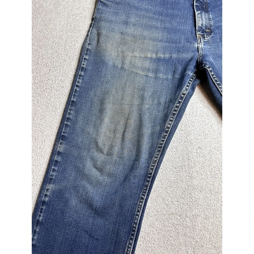 Wrangler Performance Series Straight Jeans Mens 34x30 (36x28) Blue Denim Stretch